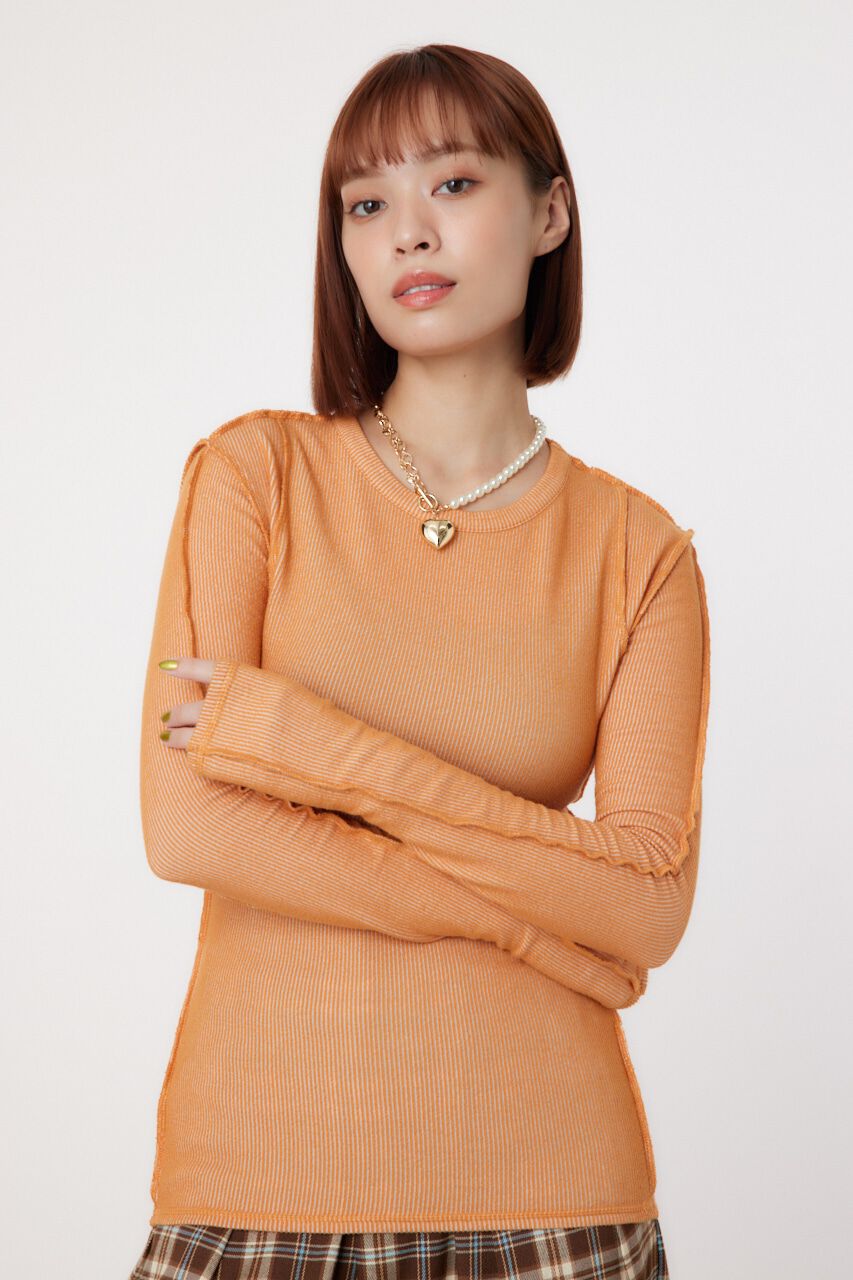 RODEO CROWNS「STITCH SLIM リブトップス」|Tシャツ・カットソー|ORG