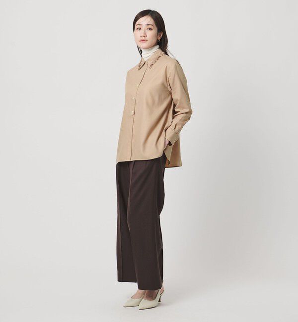 UNITED ARROWS「ミニフリルシャツ‐ウォッシャブル‐」|シャツ・ブラウス|