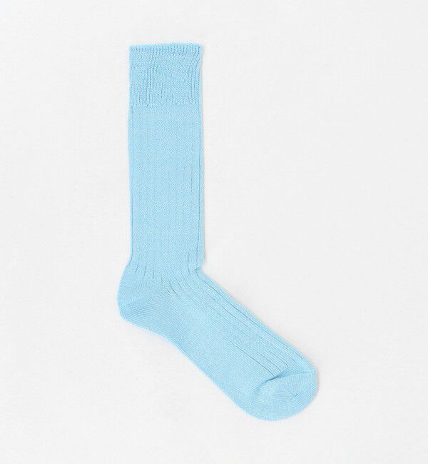 UNITED ARROWS「＜ROTOTO＞リブクルーソックス」|ソックス|LT.BLUE