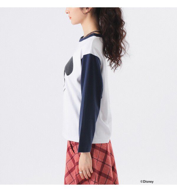 BEAMSBOY「【別注】Champion / ミッキーマウス / フットボール Tシャツ」|Tシャツ・カットソー|