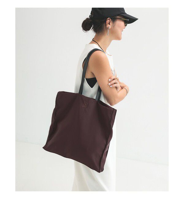 Demi-Luxe BEAMS 「ロゴ エンブロイダリー トートバッグ」|トートバッグ|BROWN