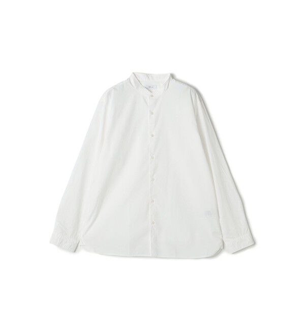 SHIPS any「SHIPS any: ストライプ / ソリッド リラックス バンドカラー シャツ 25AW◇」|シャツ・ブラウス|