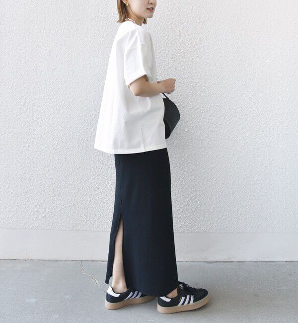 SHIPS for women「《一部追加予約》【SHIPS別注】81BRANCA:ロゴ 5分袖 TEE」|Tシャツ・カットソー|