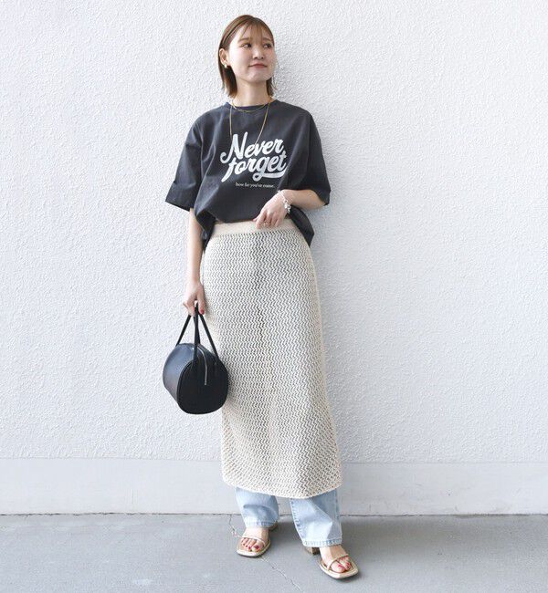 SHIPS for women「《一部追加予約》【SHIPS別注】81BRANCA:ロゴ 5分袖 TEE」|Tシャツ・カットソー|
