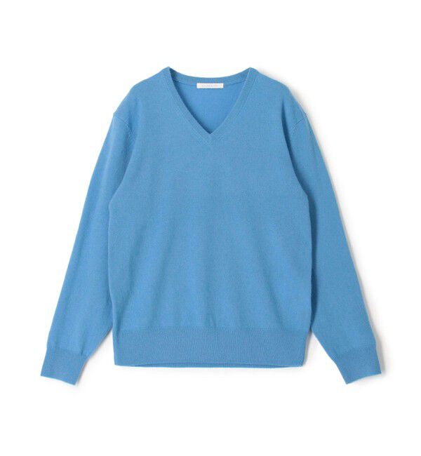 GALERIE VIE「スコットランドカシミヤ Vネックニット」|ニット・セーター|65 ブルー