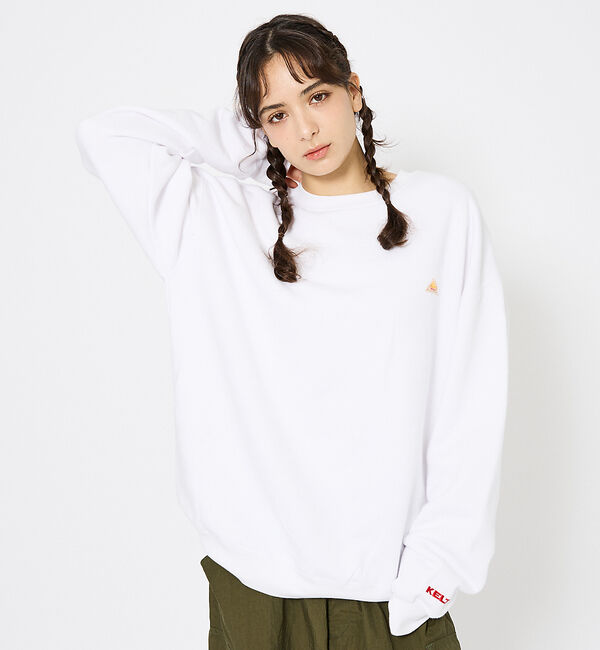 ABAHOUSE「【KELTY / ケルティ】ミニロゴ クルーネックスウェット KE2521306」|スウェット・ジャージ|ホワイト