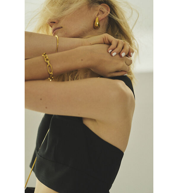 Rouge vif「【ADRAR/アドラル】ブレスレット Long＆Short Chain BL」|ブレスレット・バングル|