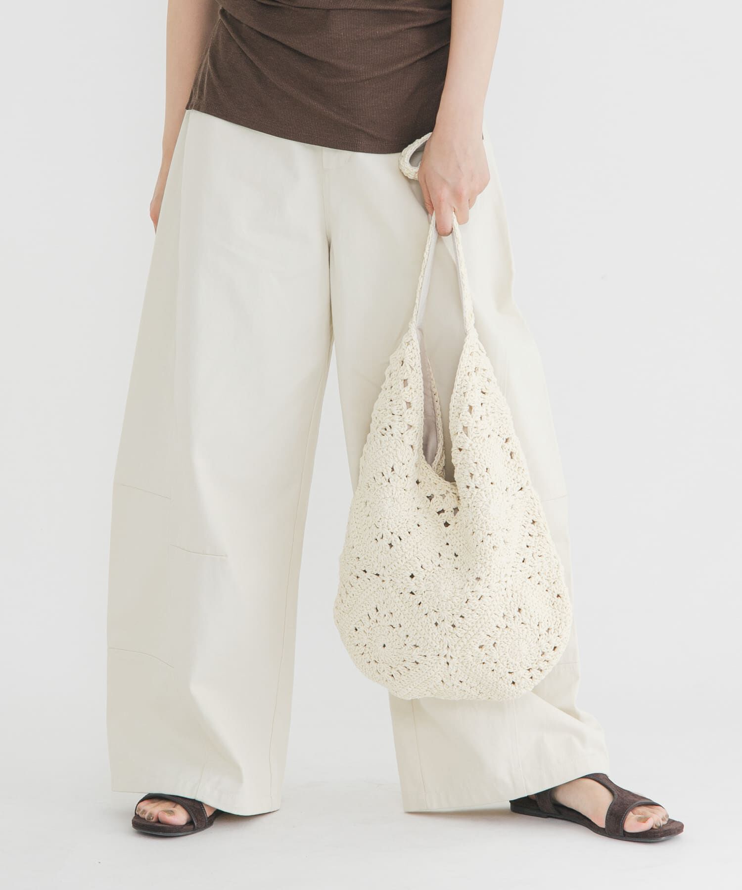  「ラウンドパッチワークワンハンドルBAG」|ショルダー・メッセンジャー|