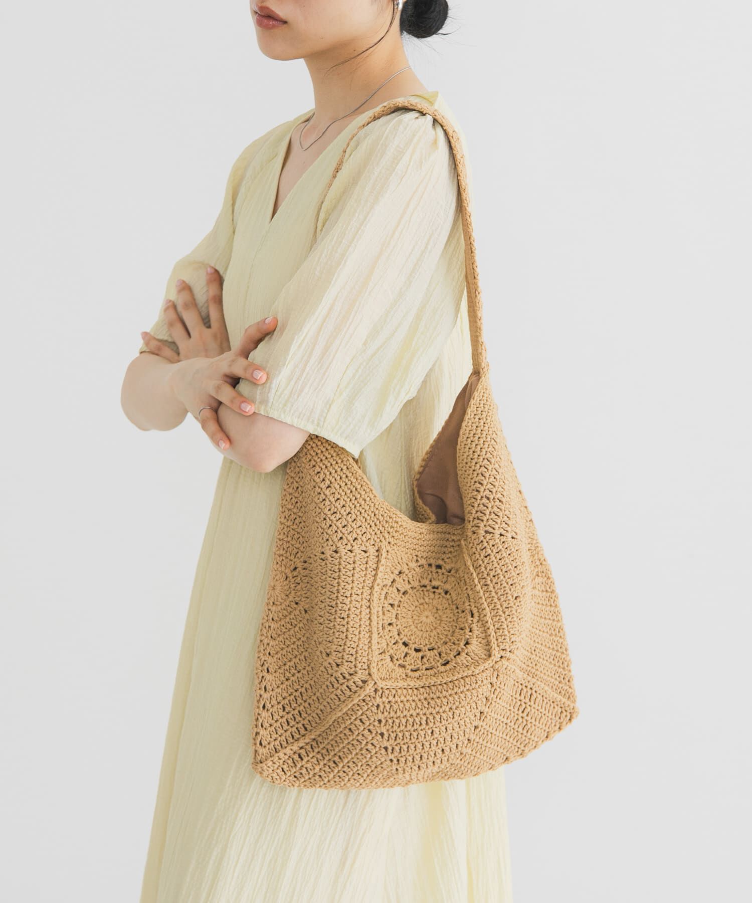  「ラウンドパッチワークワンハンドルBAG」|ショルダー・メッセンジャー|