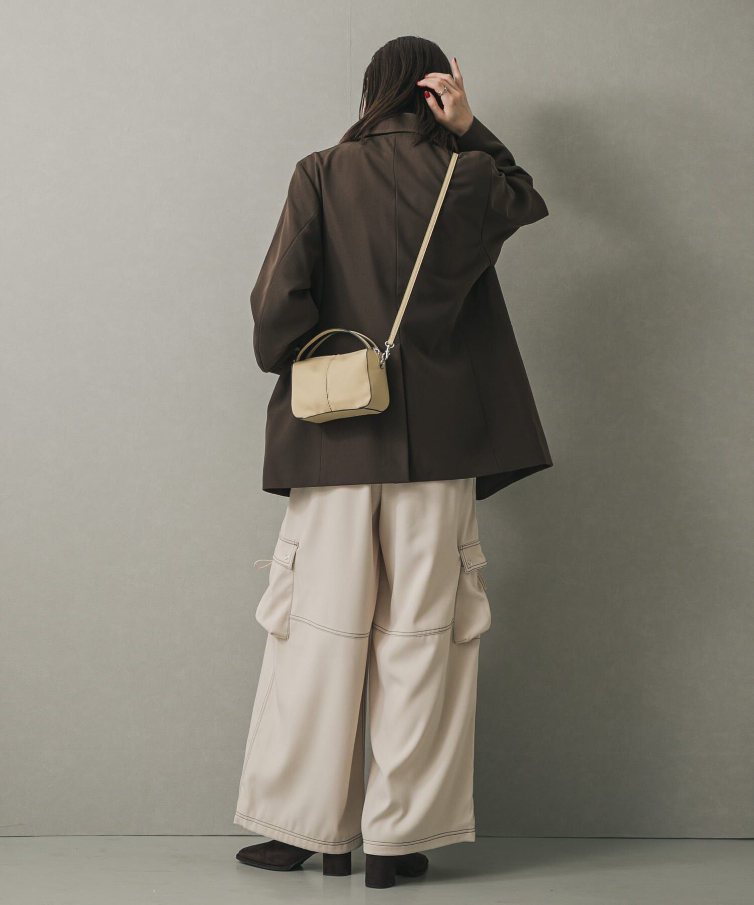 SENSE OF PLACE by URBAN RESEARCH「『防汚』2WAYセンターシームプチショルダーバッグ」|ハンドバッグ|