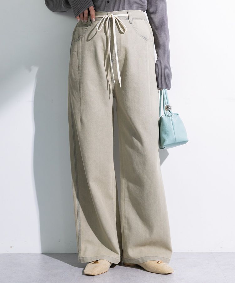 Green Parks「コクーンシルエットデニムパンツ」|デニム|Gray Beige