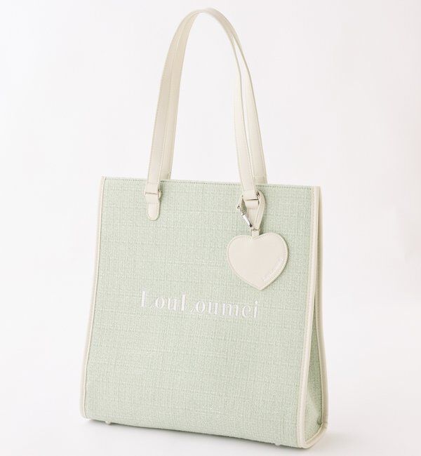  「【LouLoumei】8色展開／ハートチャーム付きトートバッグ／自立可能」|その他|