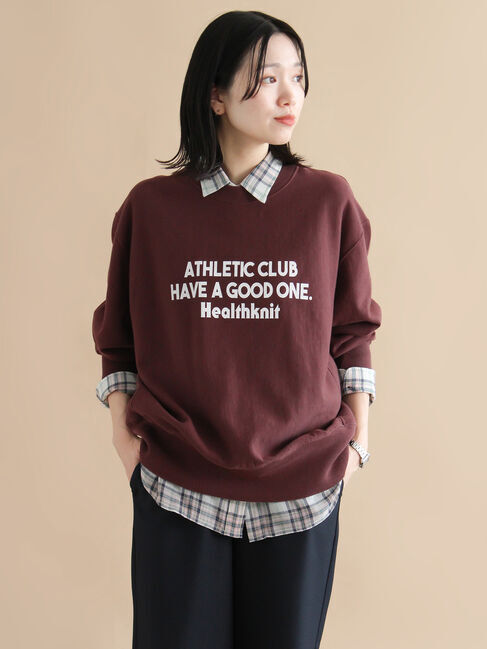 sm2rhythm「【Healthknit】ロゴクルーネックプルオーバー」|Tシャツ・カットソー|
