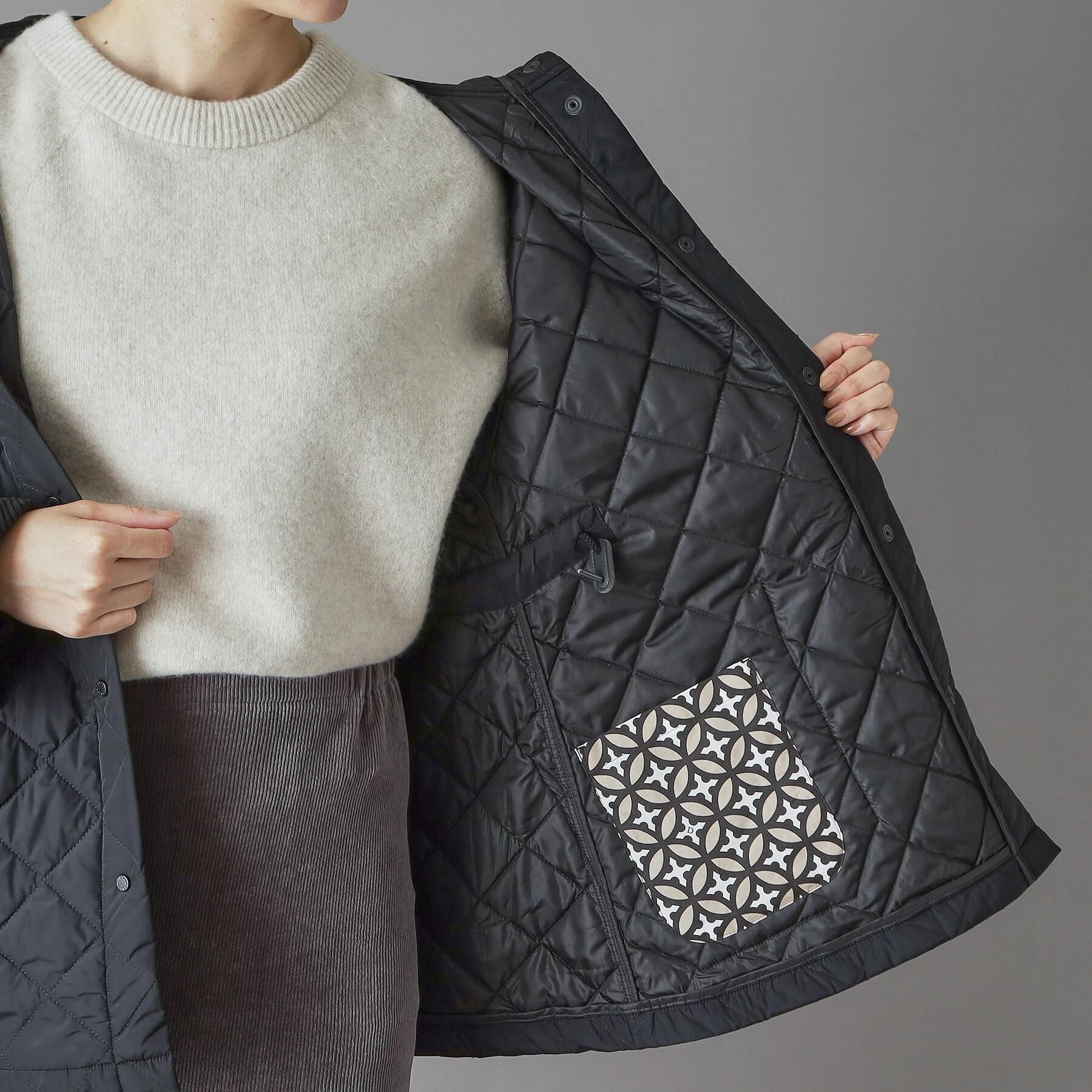 DRESSTERIOR「レインキルティングブルゾン」|ブルゾン・スタジャン|
