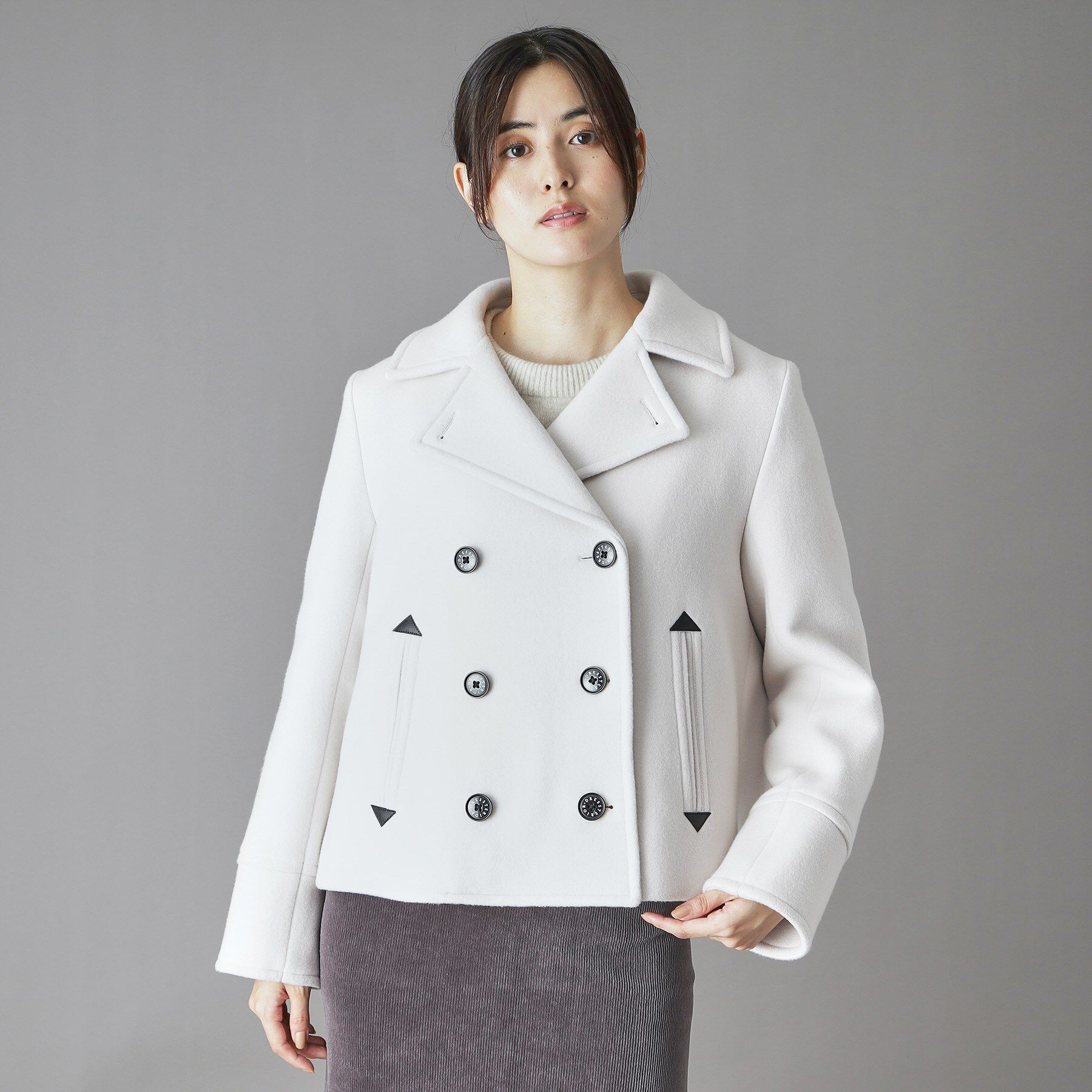 DRESSTERIOR「Super140'sショートPジャケット」|ピーコート|