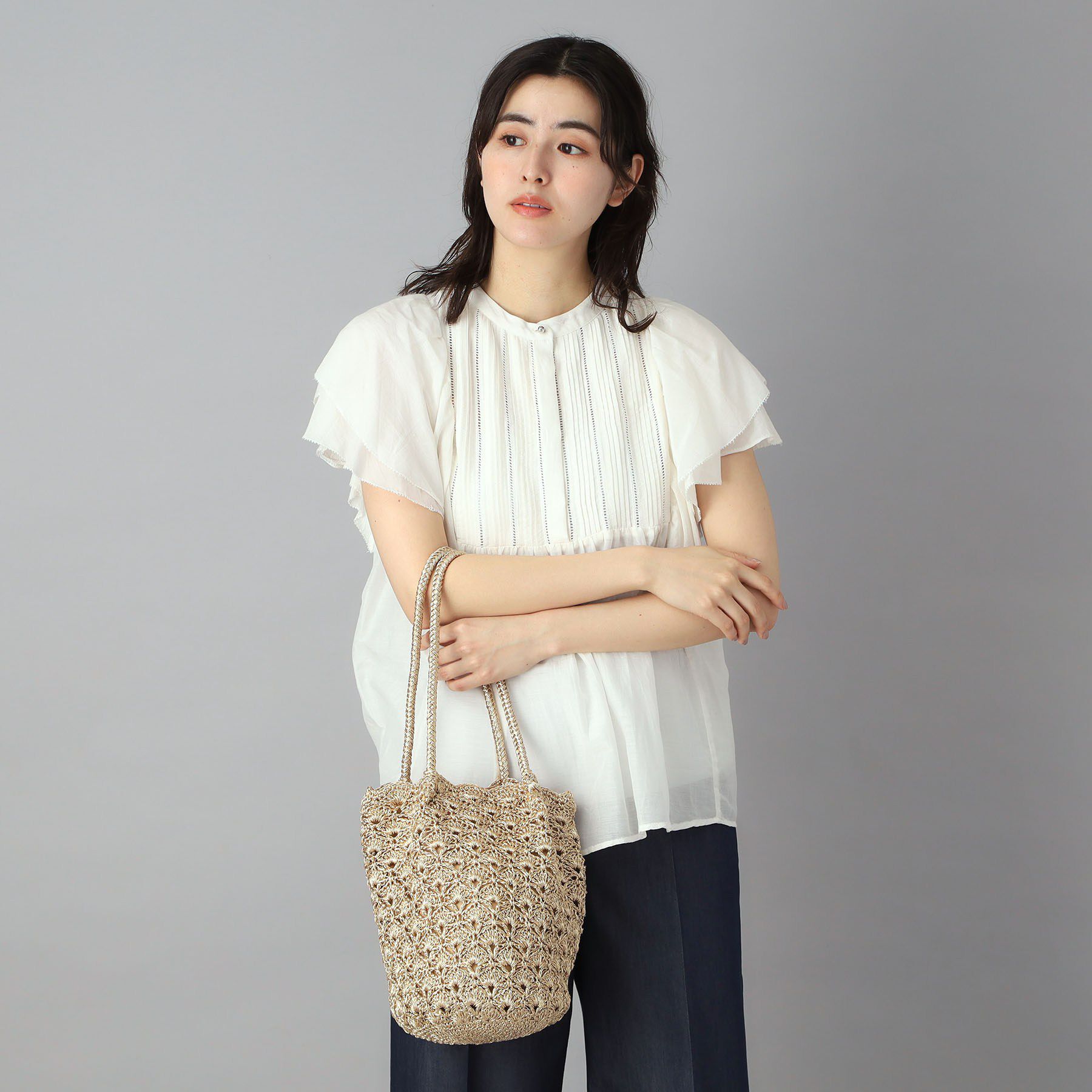 DRESSTERIOR「メタリック クロッシェ バッグ」|トートバッグ|