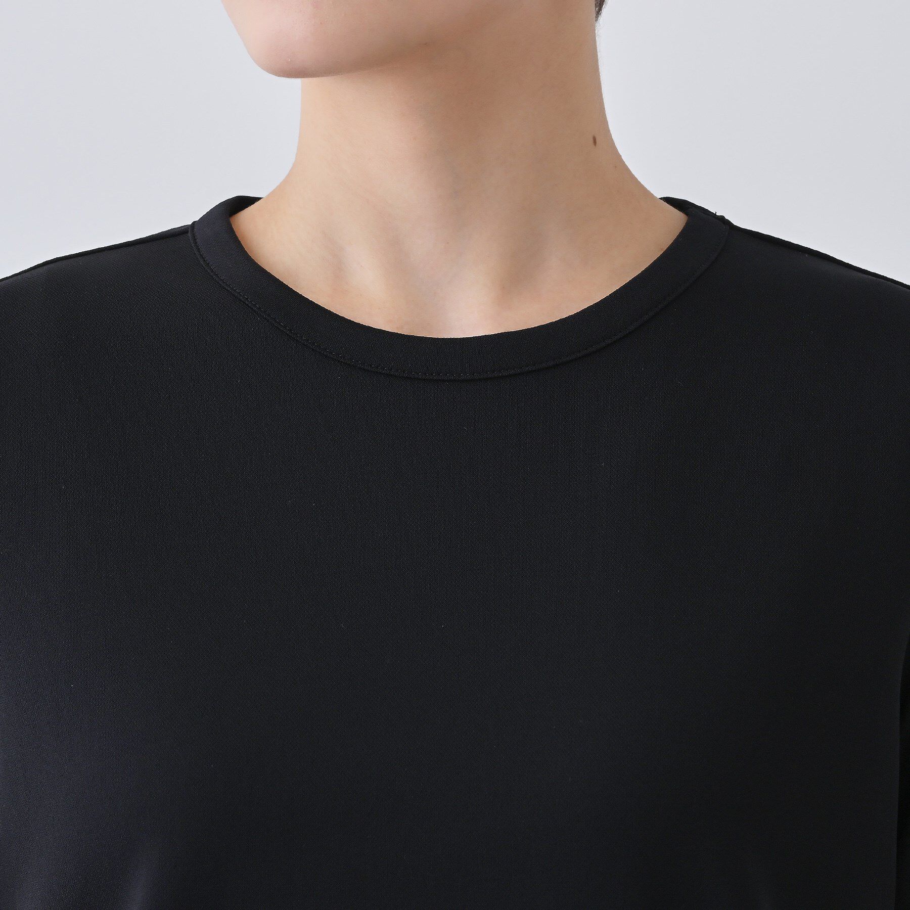INDIVI「【日本製／トリアセテート】きれいめTシャツ」|Tシャツ・カットソー|