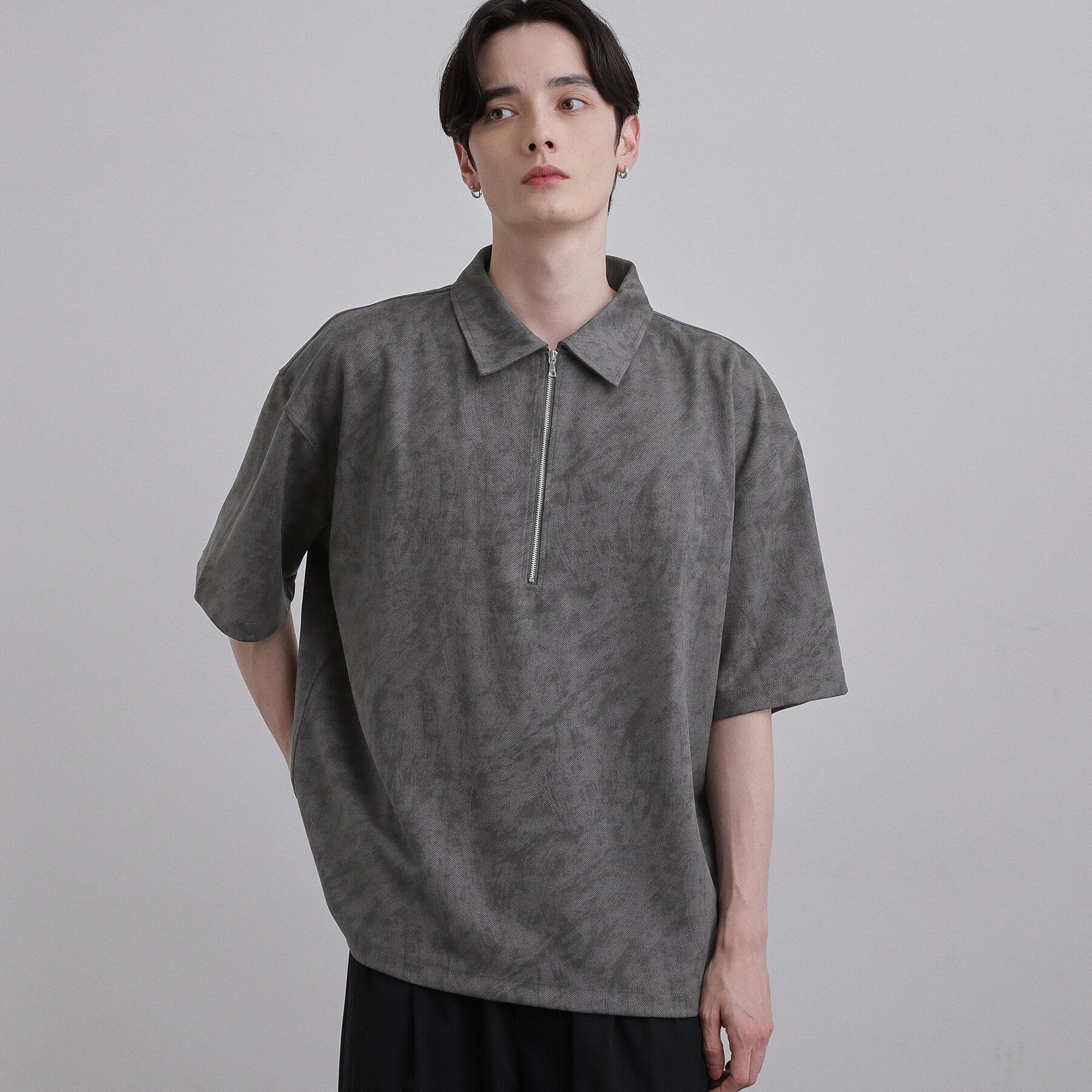 tk.TAKEO KIKUCHI「ヴィンテージハーフジップ」|ポロシャツ|