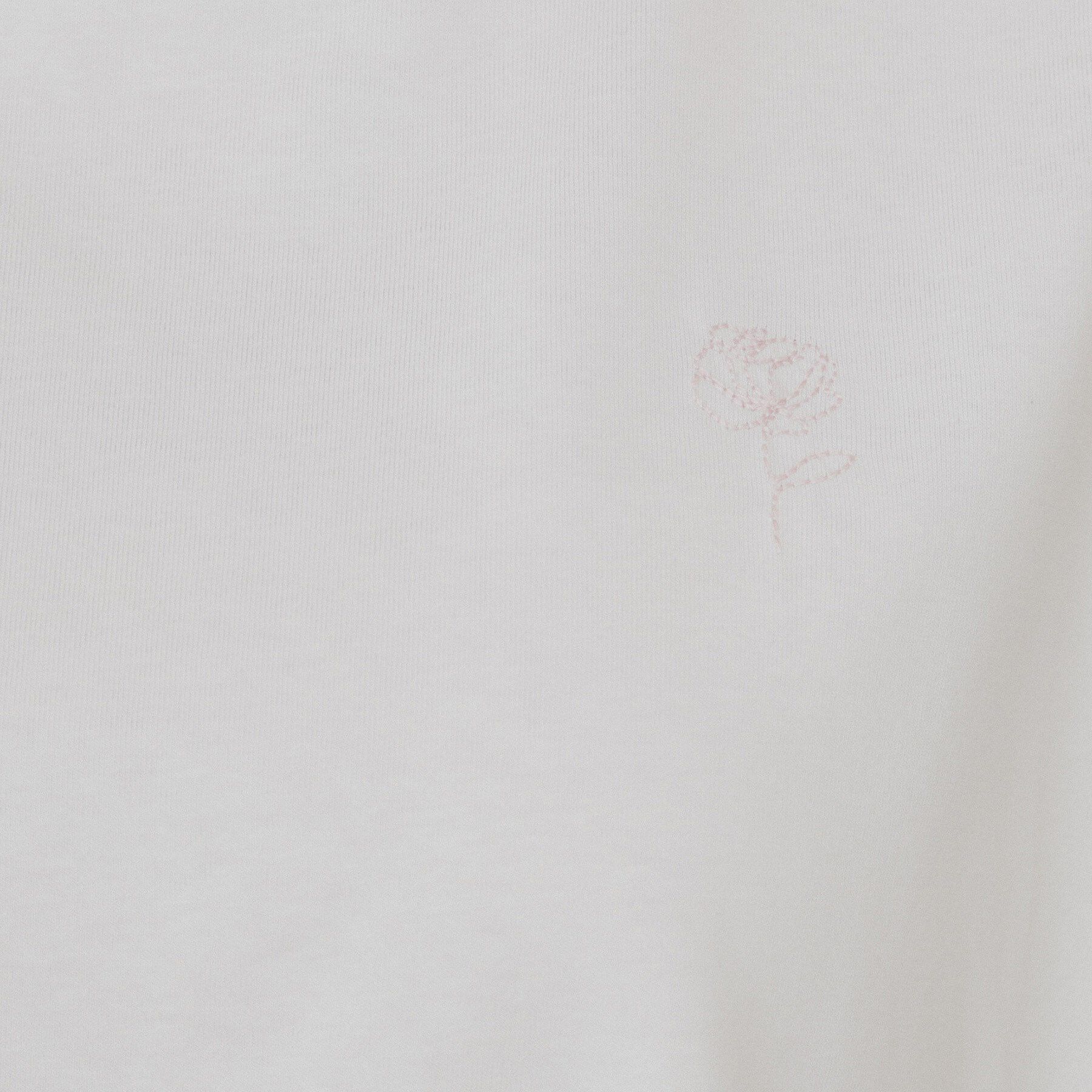 index「《6色展開／S-3Lサイズ》フラワー刺繍Tシャツ【汗ジミ防止／吸水速乾／接触冷感／UVケア／洗濯機洗」|Tシャツ・カットソー|