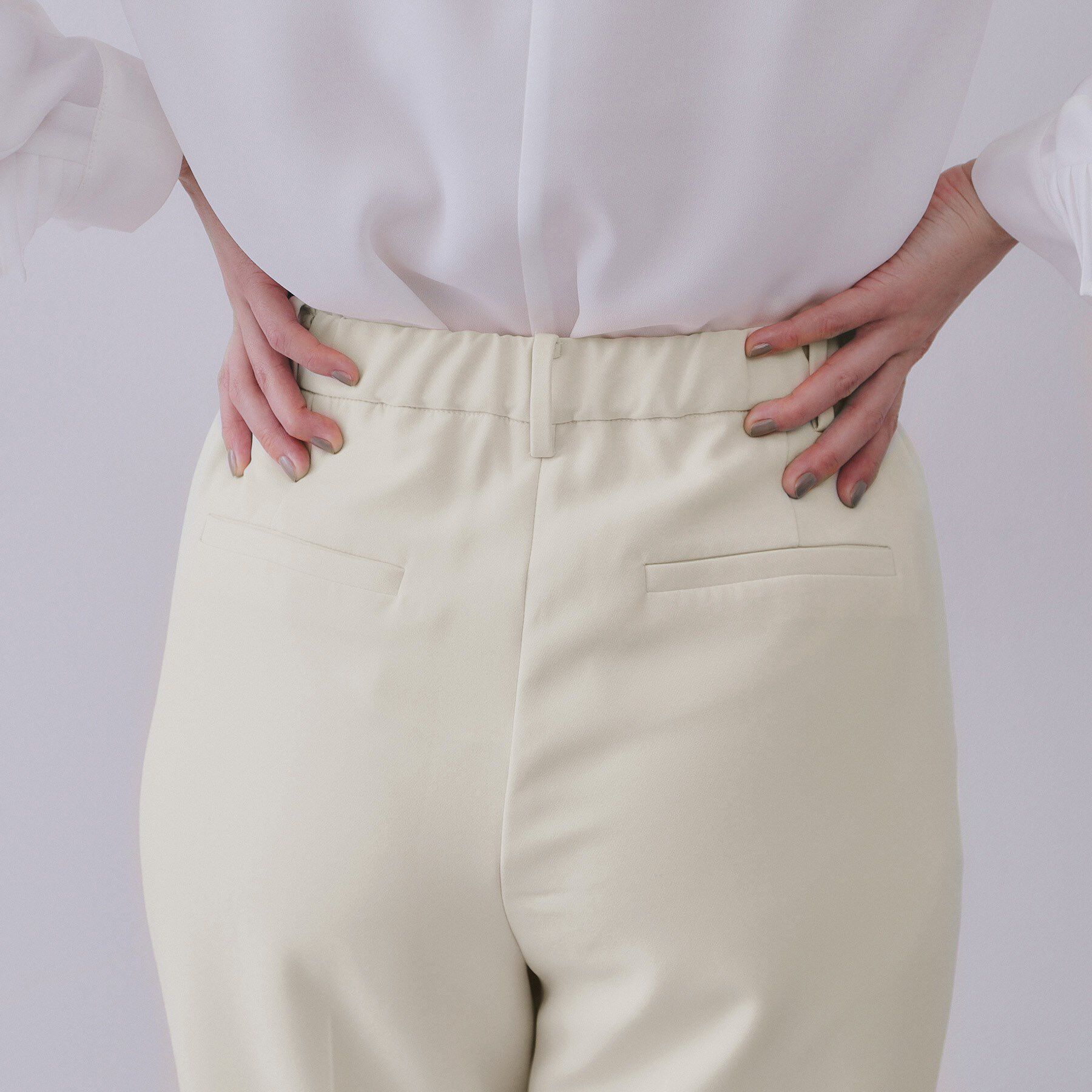 OPAQUE.CLIP「《通勤・セレモニー対応／セットアップ対応》ステップヘムテーパードパンツ【洗濯機洗い可】」|その他|