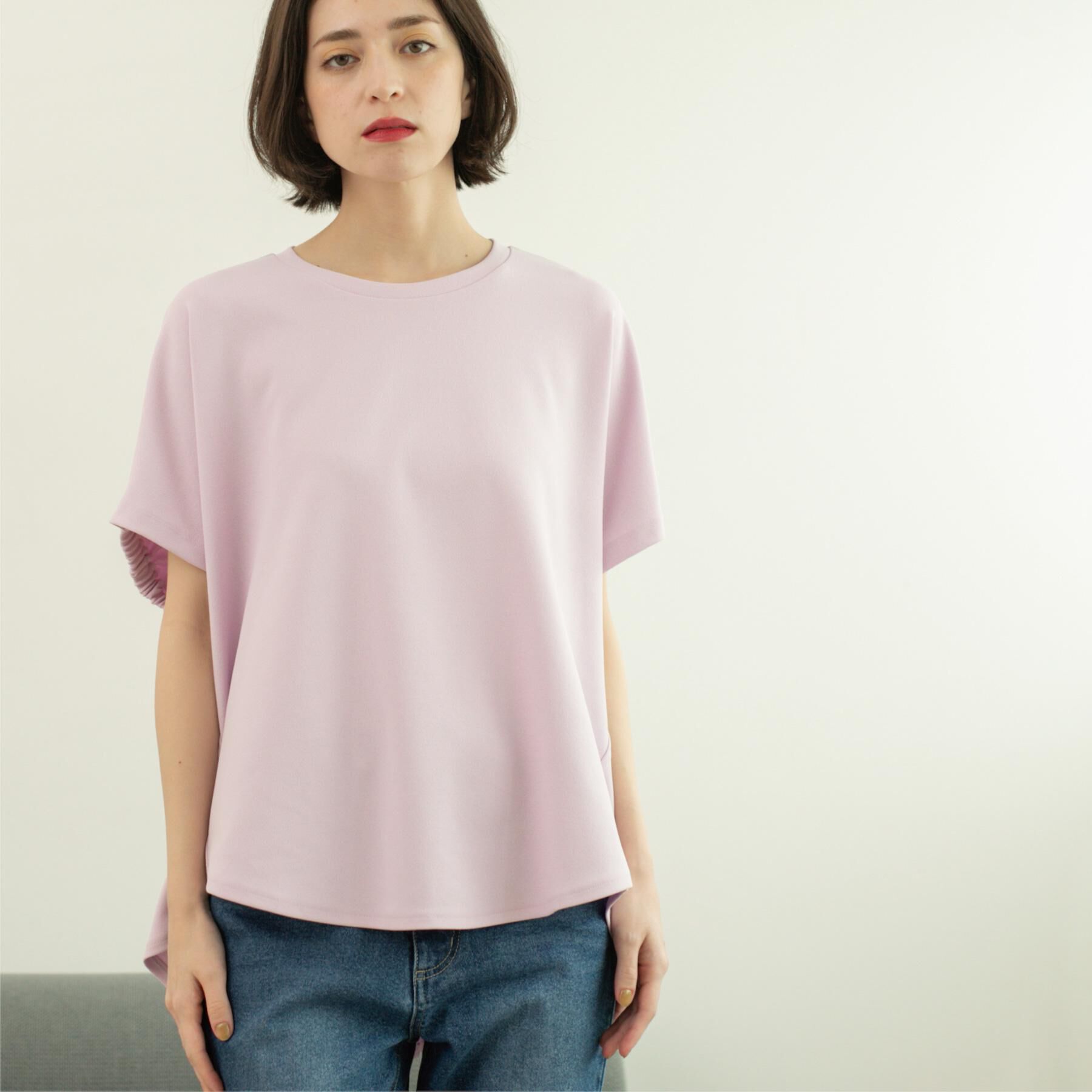OPAQUE.CLIP「リラクシードルマンスリーブトップス【UV／吸水速乾／洗濯機洗い可】」|Tシャツ・カットソー|