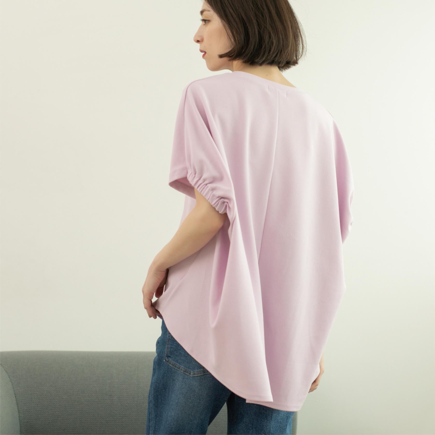 OPAQUE.CLIP「リラクシードルマンスリーブトップス【UV／吸水速乾／洗濯機洗い可】」|Tシャツ・カットソー|