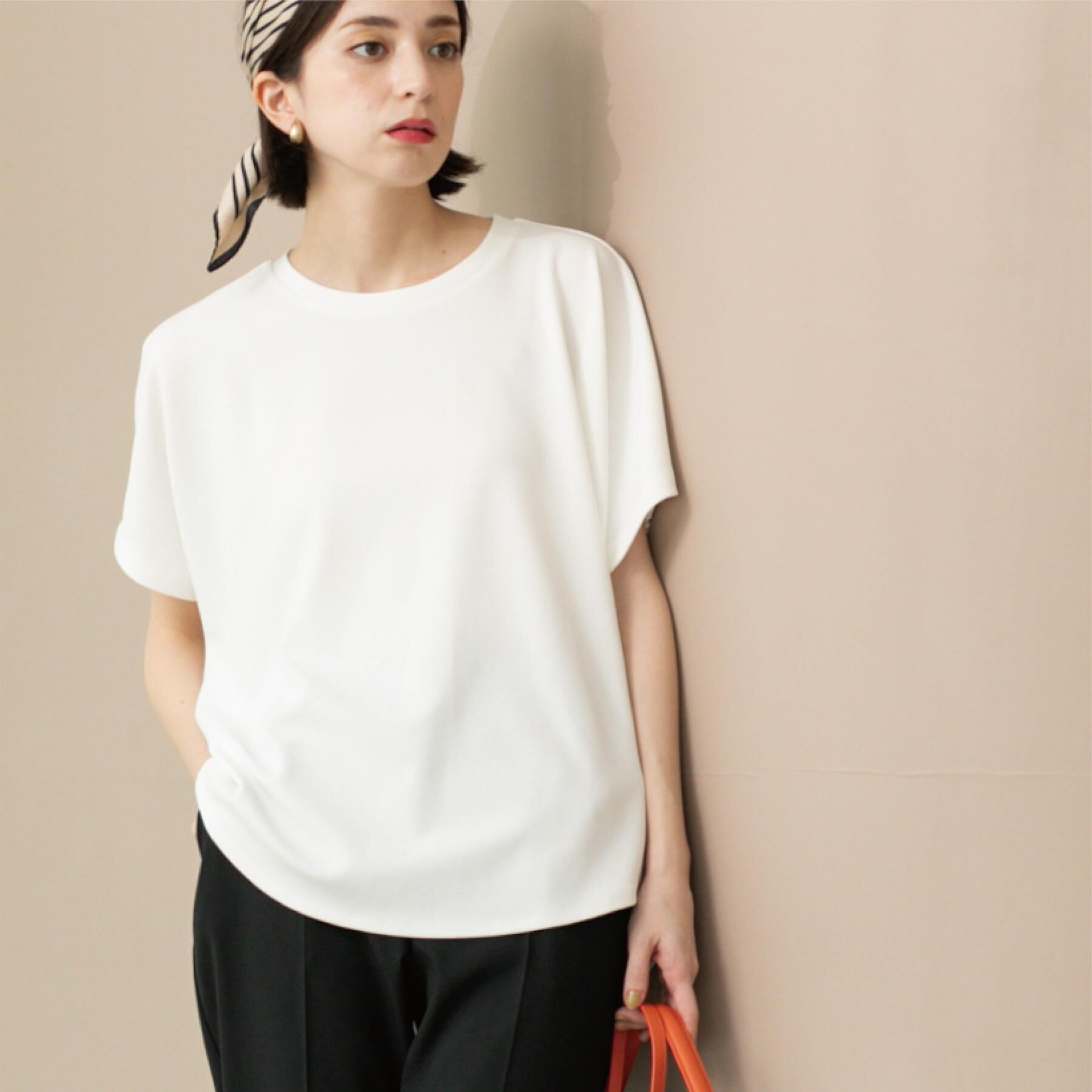 OPAQUE.CLIP「リラクシードルマンスリーブトップス【UV／吸水速乾／洗濯機洗い可】」|Tシャツ・カットソー|