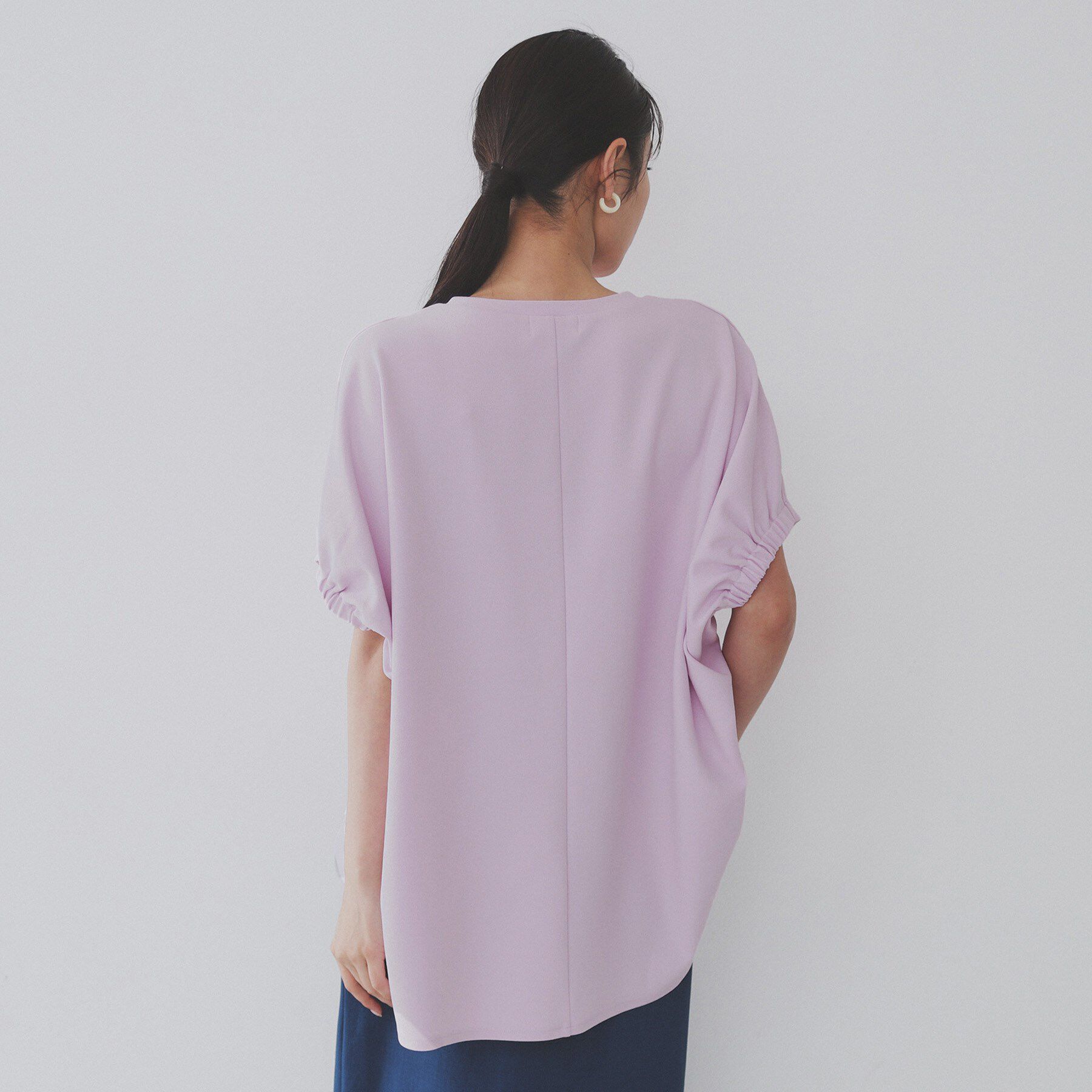 OPAQUE.CLIP「リラクシードルマンスリーブトップス【UV／吸水速乾／洗濯機洗い可】」|Tシャツ・カットソー|