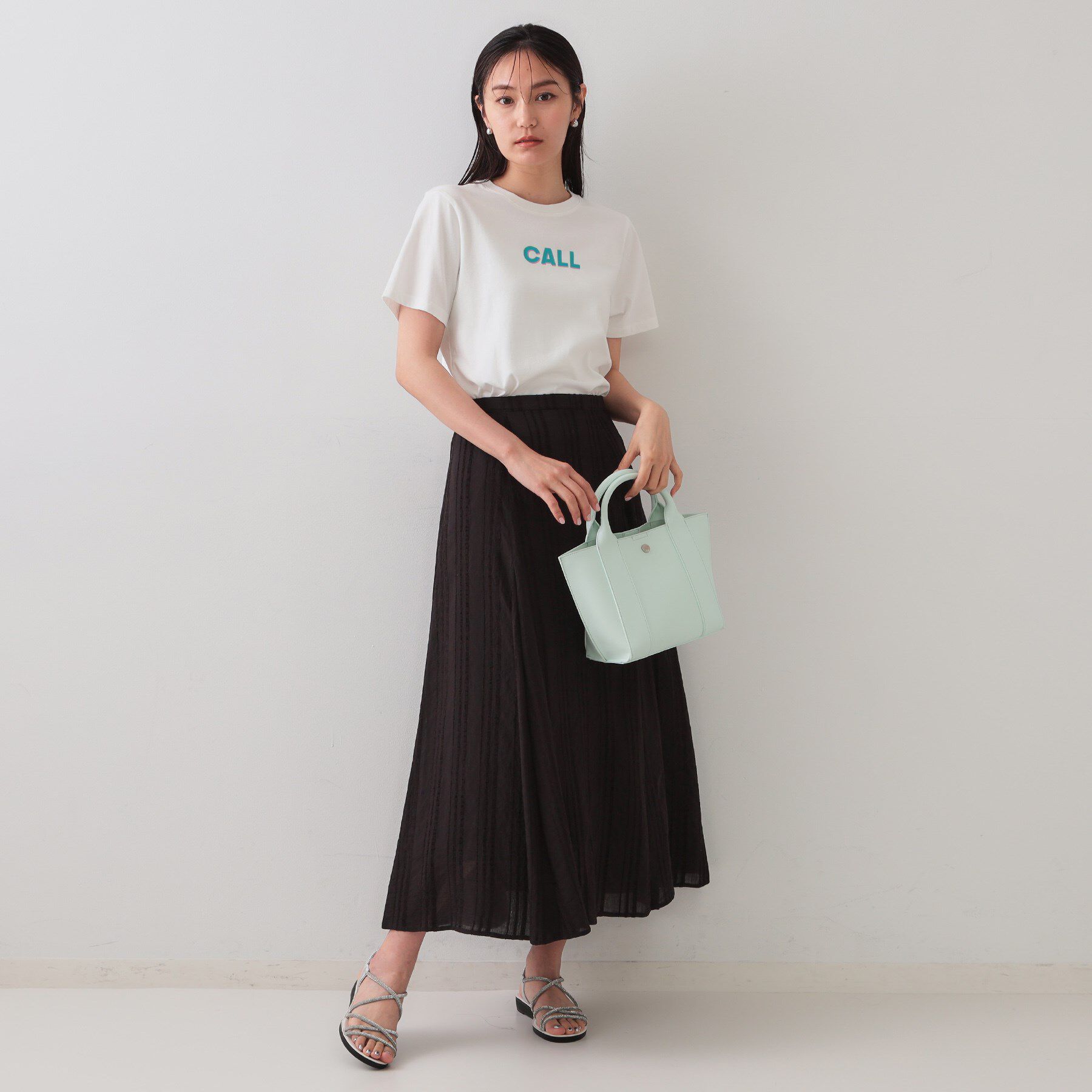 OPAQUE.CLIP「カラーロゴTシャツ【洗濯機洗い可】」|Tシャツ・カットソー|