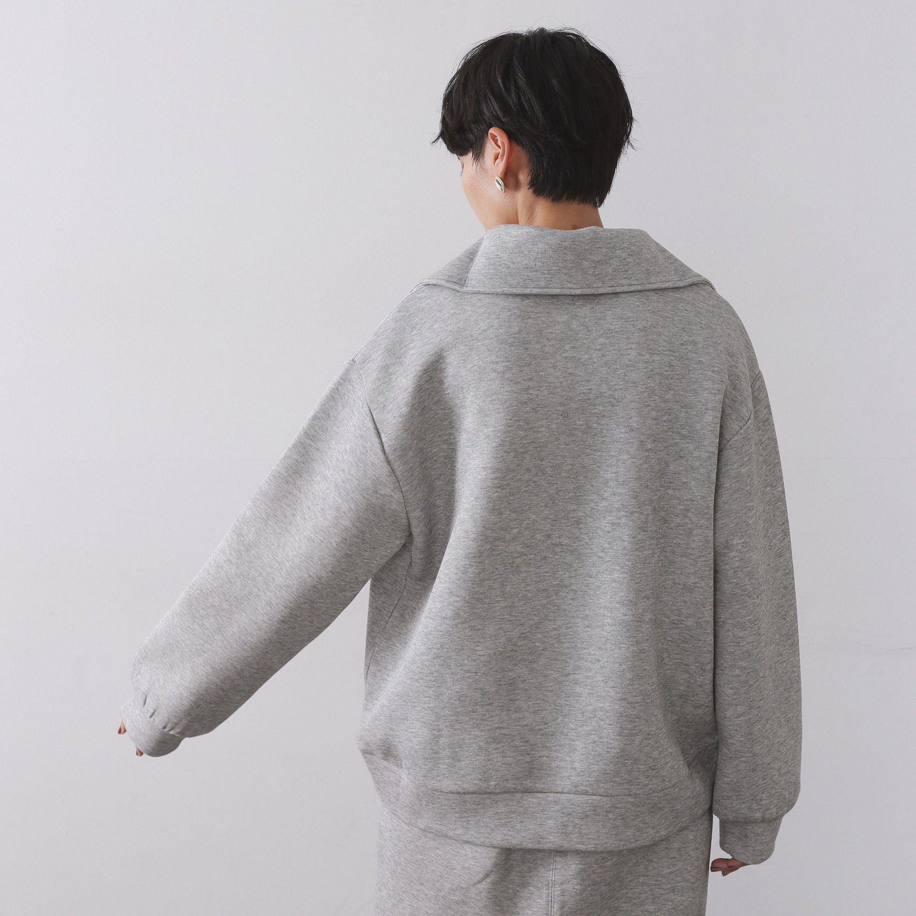 OPAQUE.CLIP「ハーフジップトップス／セットアップ対応可【洗濯機OK】」|Tシャツ・カットソー|