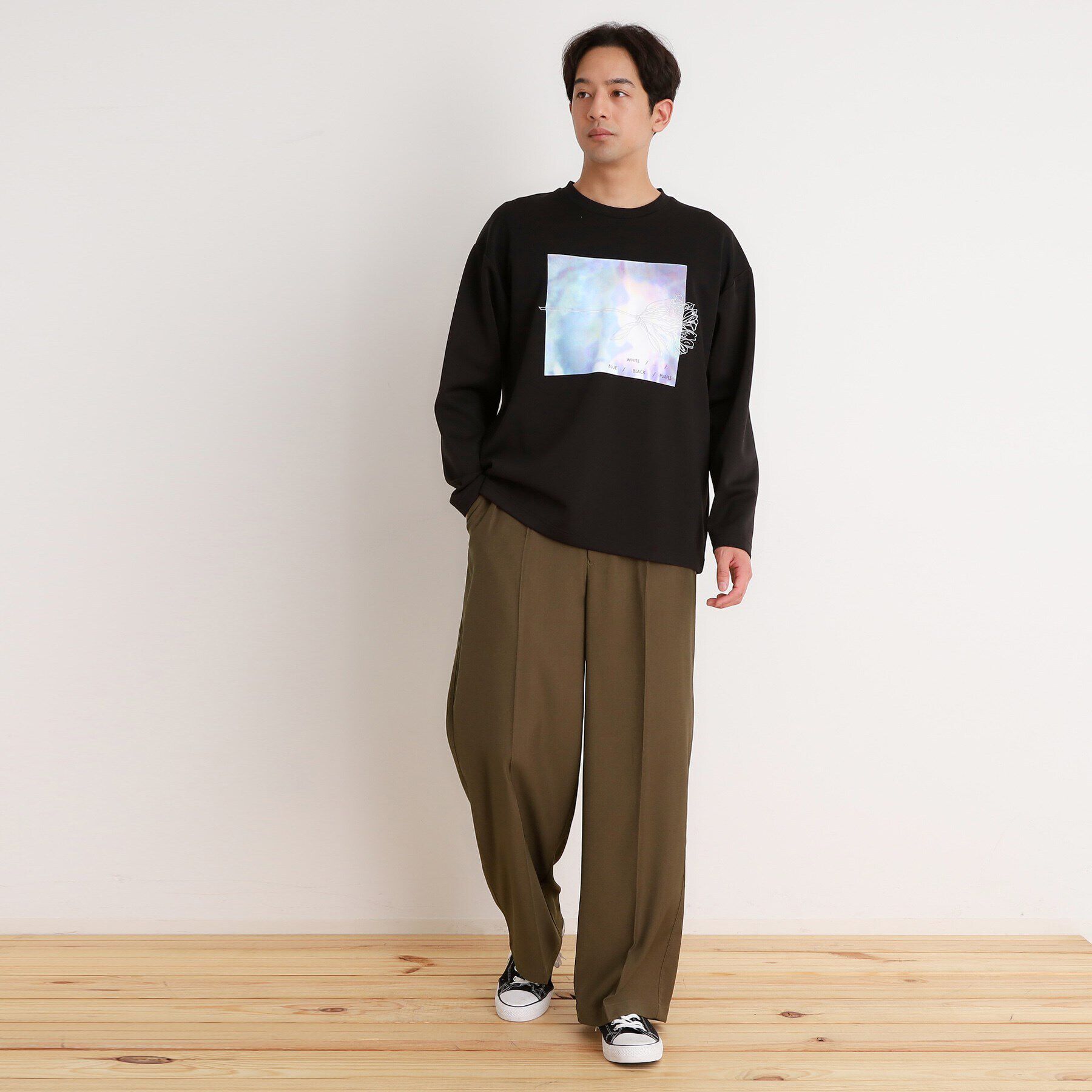 THE SHOP TK「ツイル ワイドスラックス 洗濯機OK」|その他|
