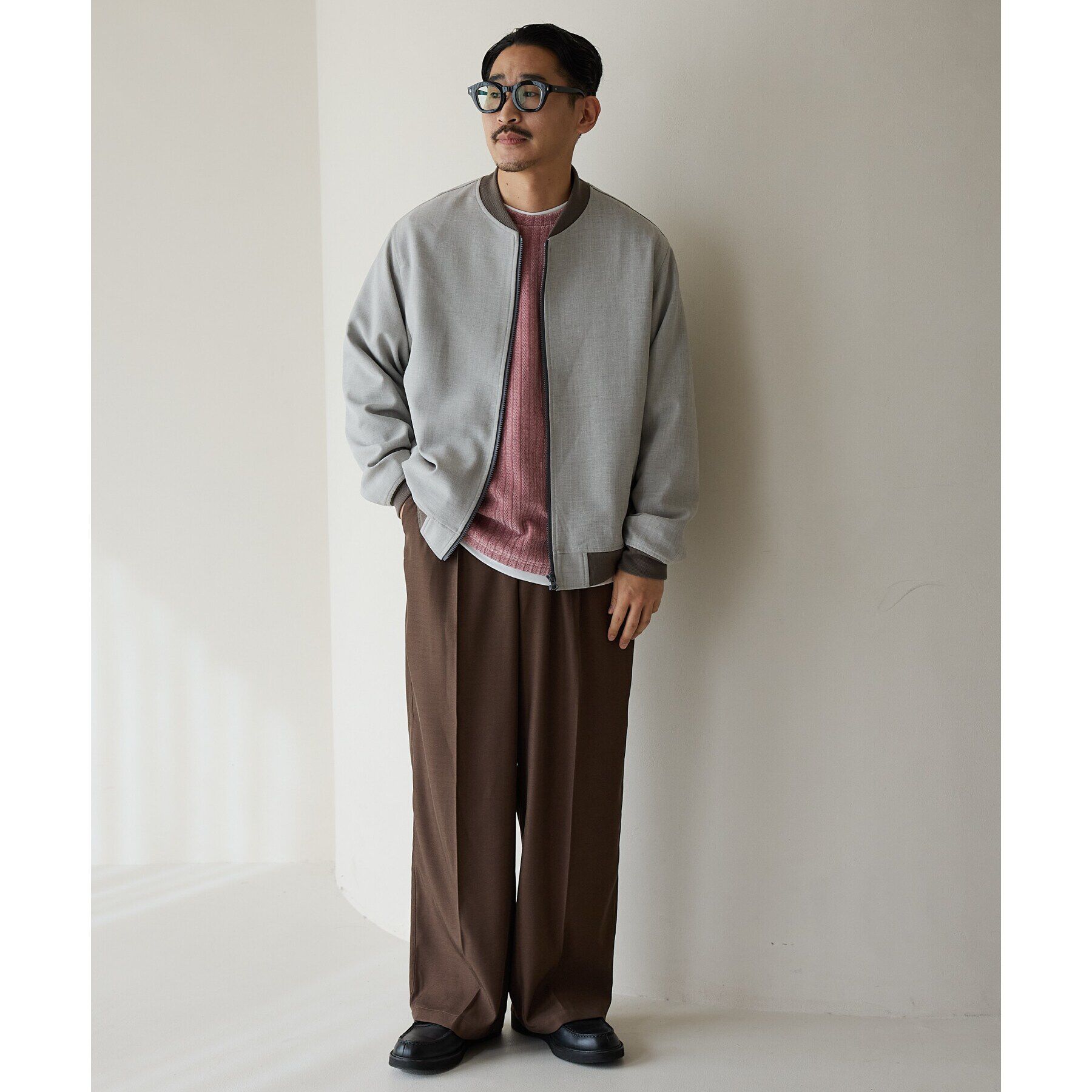 THE SHOP TK「ツイル ワイドスラックス 洗濯機OK」|その他|