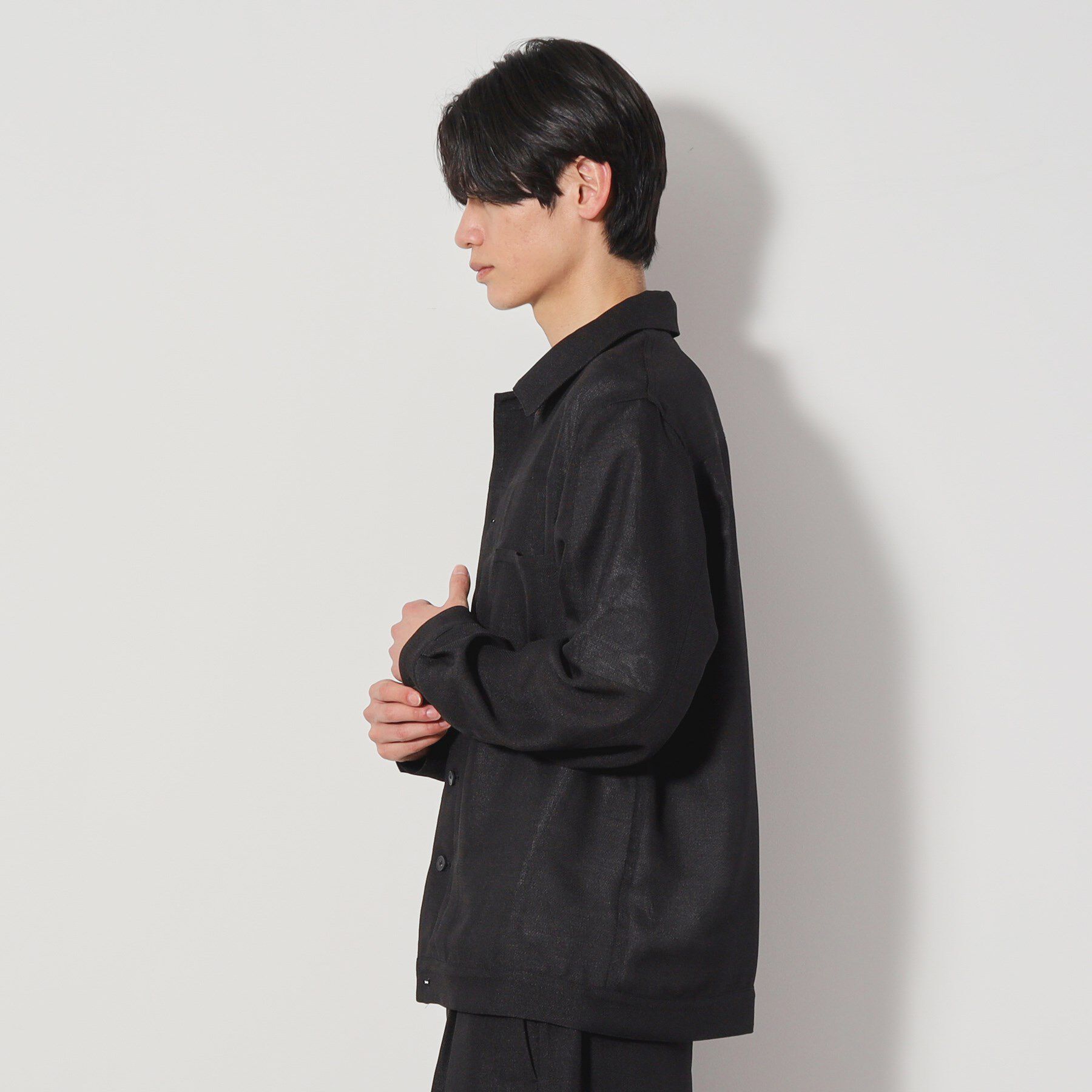 THE SHOP TK「パナマメッシュ シャツジャケット セットアップ可」|ブルゾン・スタジャン|