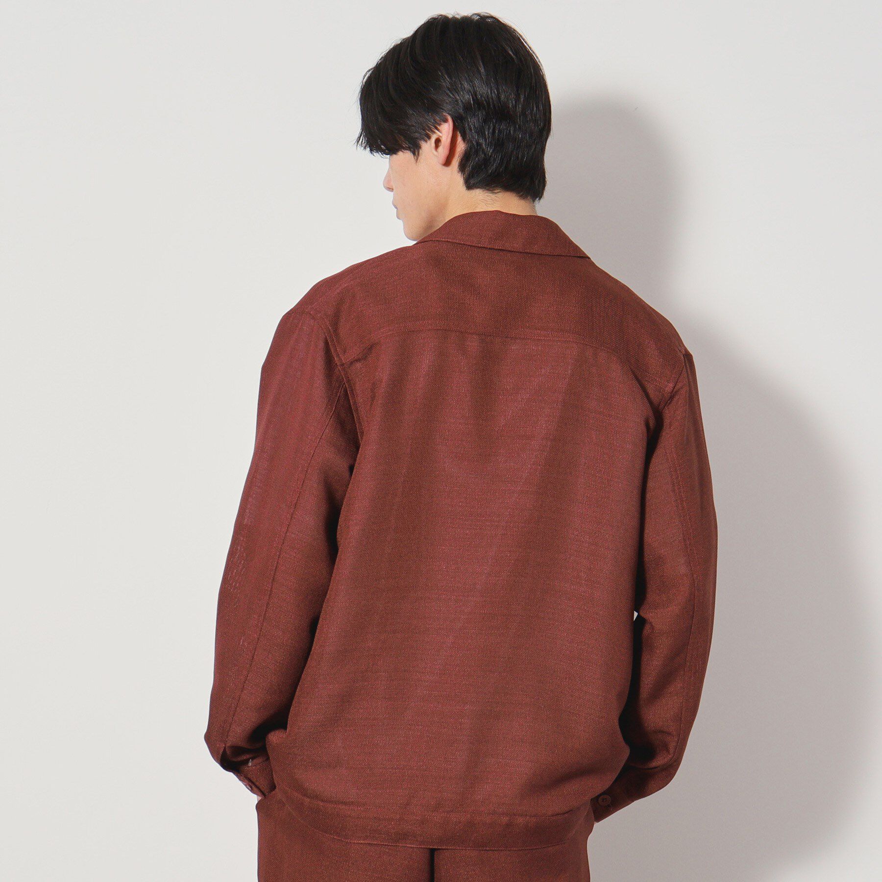 THE SHOP TK「パナマメッシュ シャツジャケット セットアップ可」|ブルゾン・スタジャン|