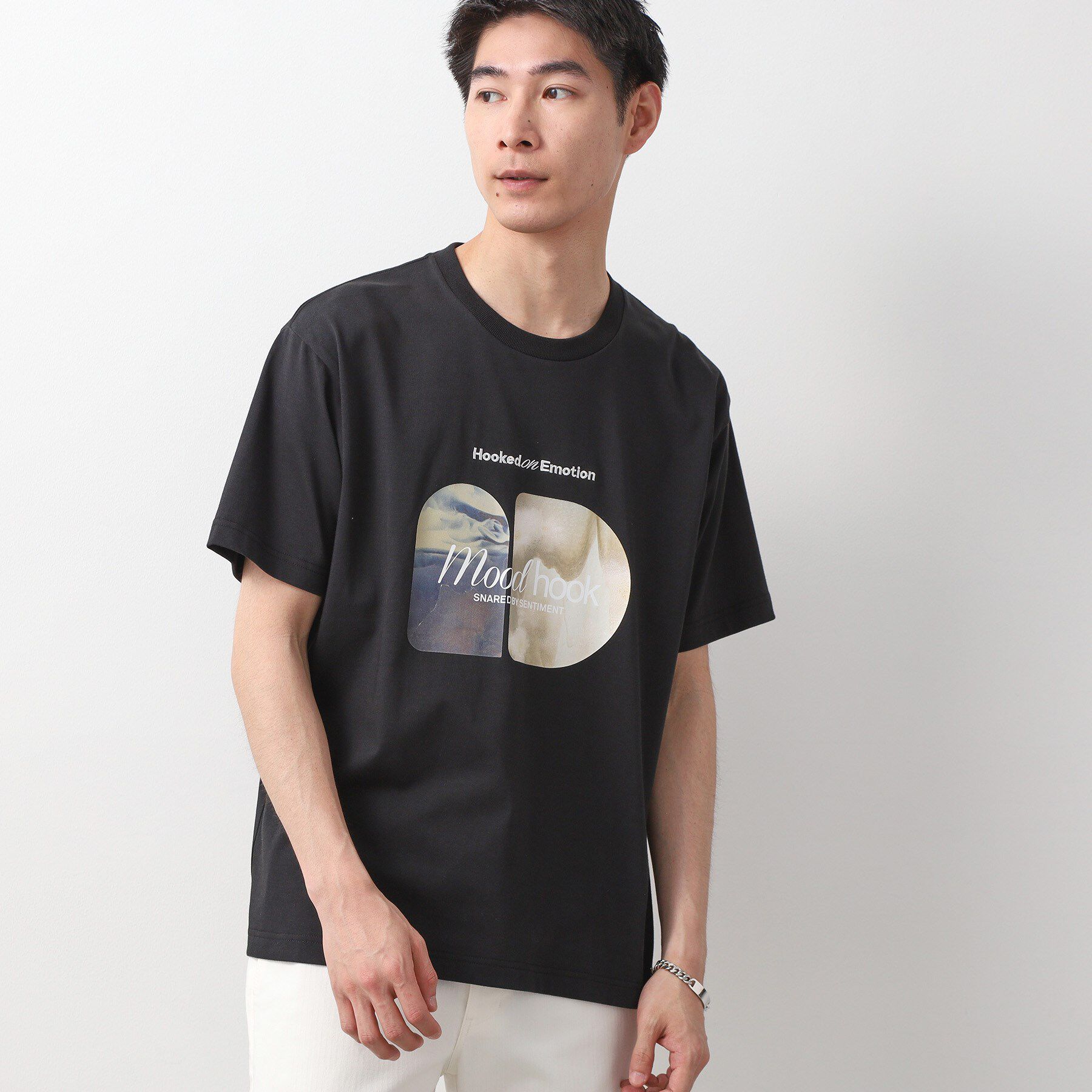 THE SHOP TK「アートグラフィック 半袖Tシャツ 洗濯機OK」|Tシャツ・カットソー|ブラック(819)