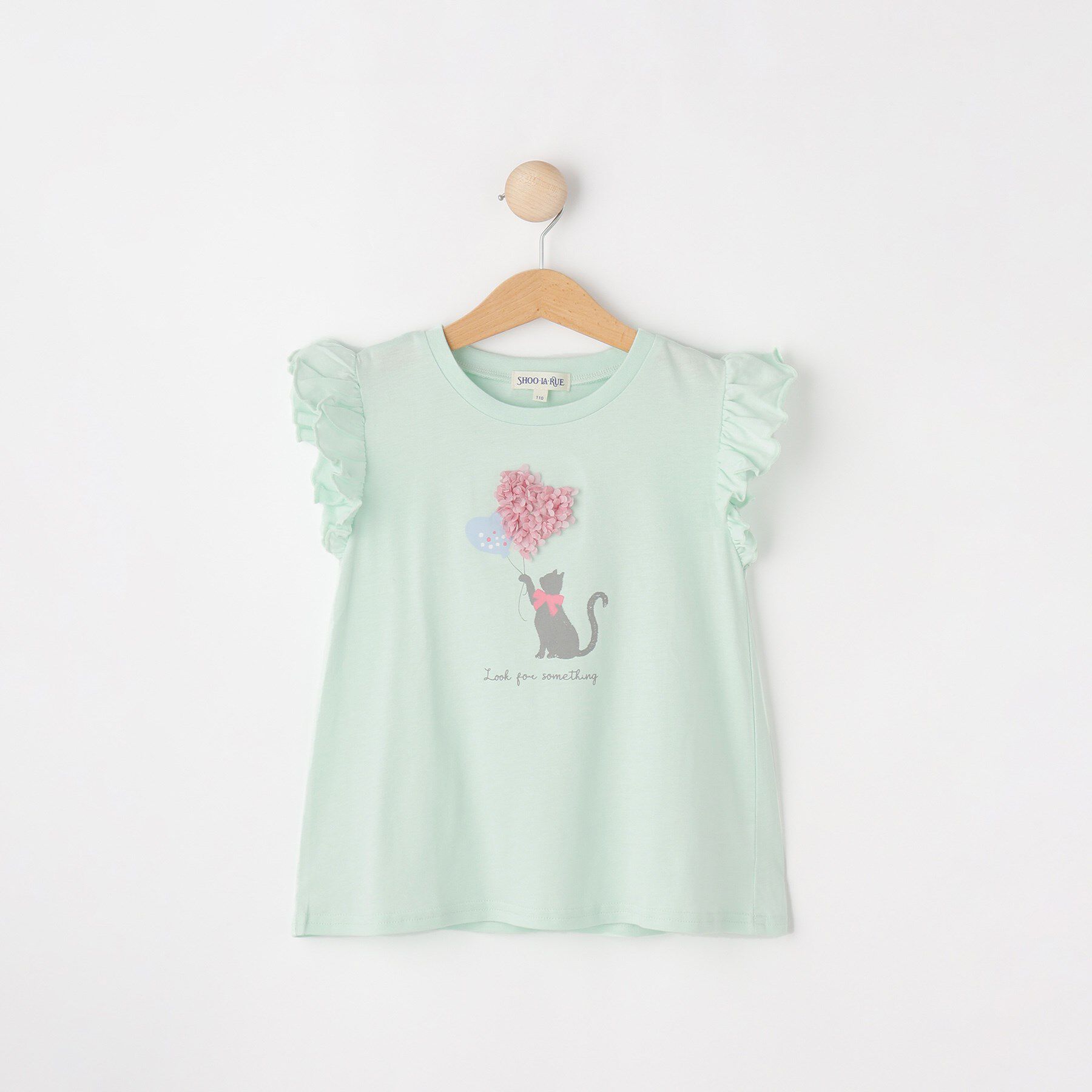 SHOO･LA･RUE「【100-150cm/ひんやり】花びらモチーフTシャツ」|Tシャツ・カットソー|