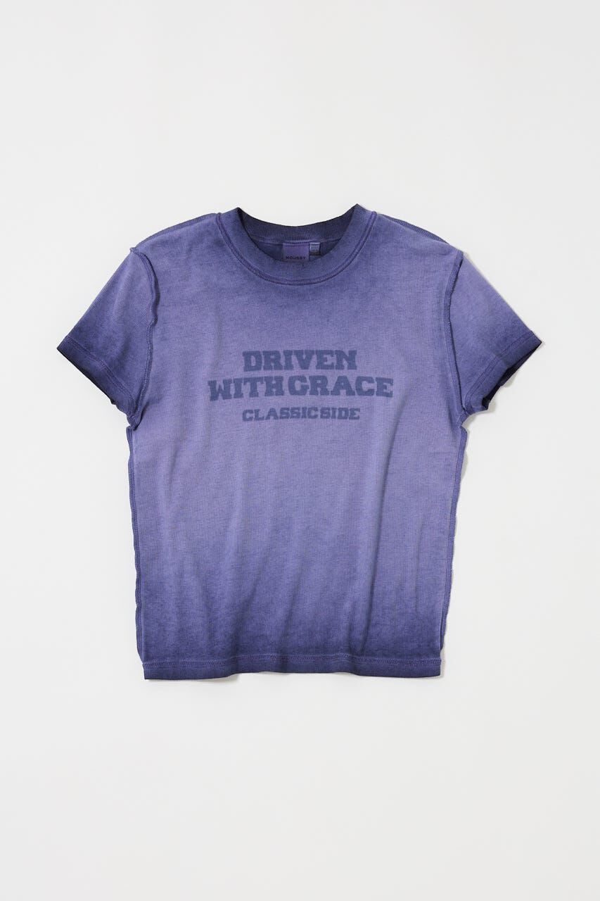 MOUSSY「BLURRED LOGO TEE」|Tシャツ・カットソー|NVY