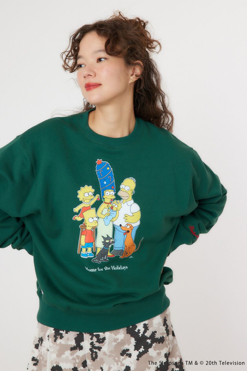RODEO CROWNS「(THE SIMPSONS)Xmasスウェットトップス」|パーカー|D/GRN3
