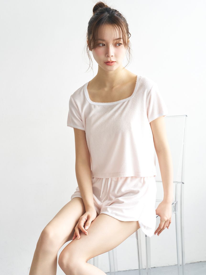SNIDEL HOME「【WEB限定】【セット商品】【SorbetLight】【接触冷感】パイルセットアップ」|ルームウェア|