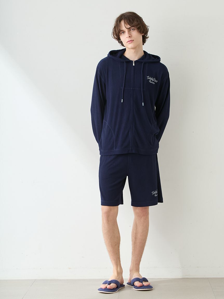 GELATO PIQUE HOMME「【HOMME】【接触冷感】【UVカット】パイルワンポイントロゴ刺?パーカ」|パーカー|
