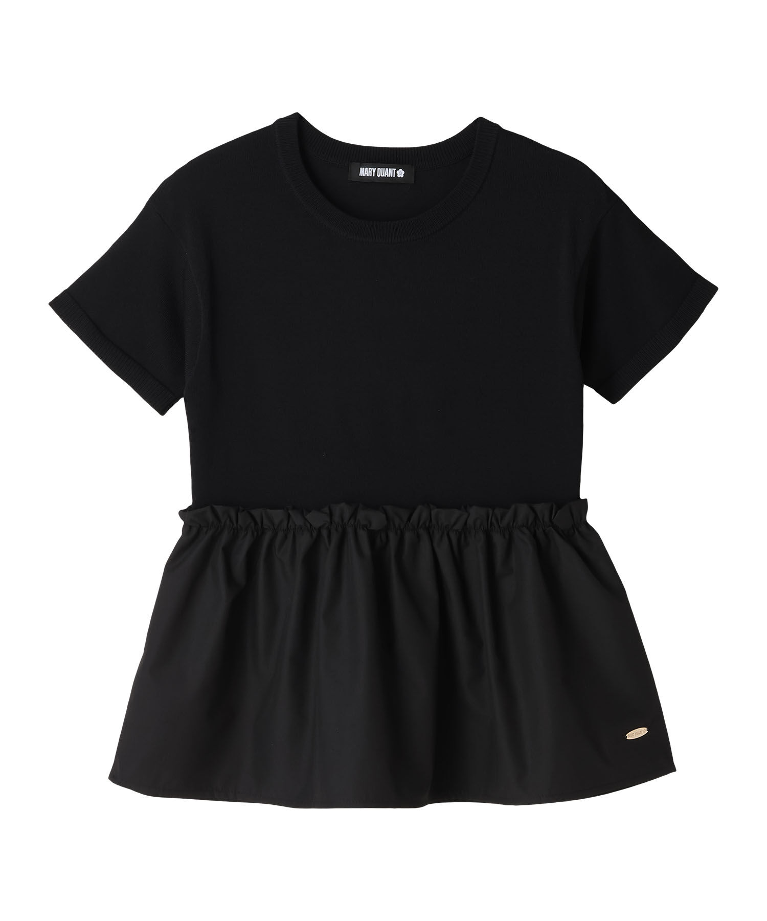 MARY QUANT「ペプラムドッキングニット プルオーバー」|Tシャツ・カットソー|