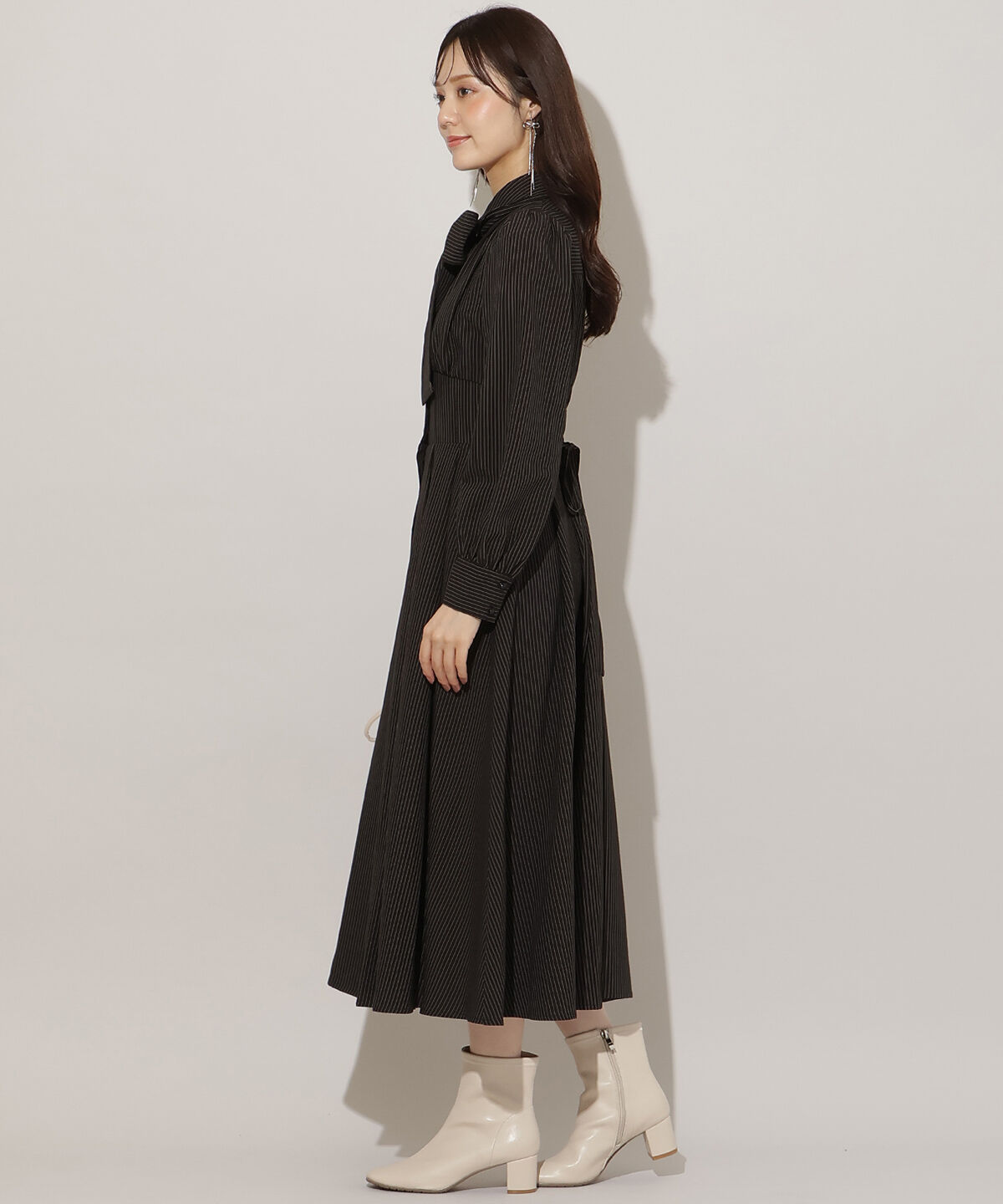 WILLSELECTION「リボンタイコルセットシャツワンピース」|ワンピース|