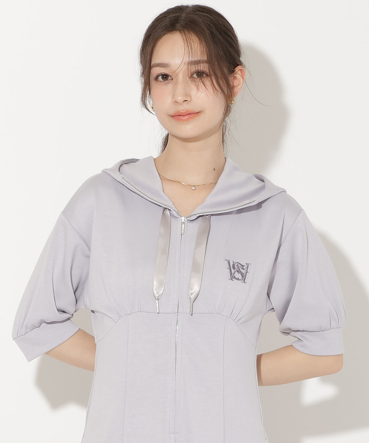 WILLSELECTION「ハイウエスト切替パーカーワンピース」|ワンピース|
