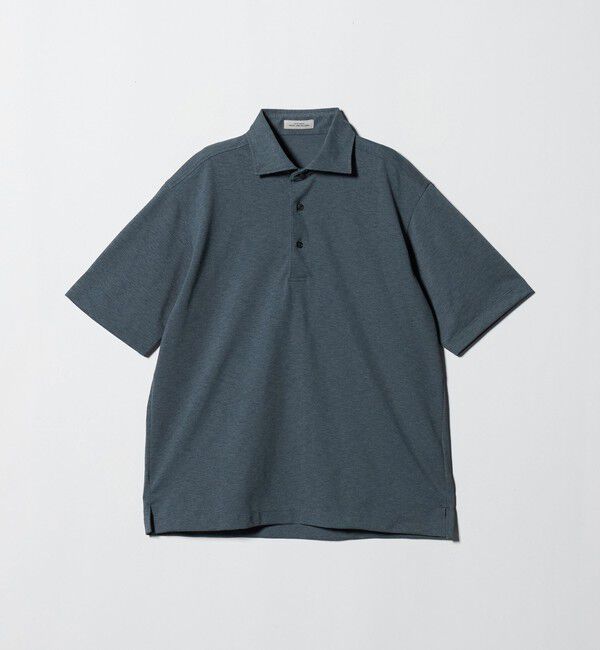 UNITED ARROWS green label relaxing「プライムフレックス ドット メッシュ カッタウェイ ビズポロ ポロシャツ -ストレッチ・吸水速乾・通気性-」|ポロシャツ|LT.BLUE