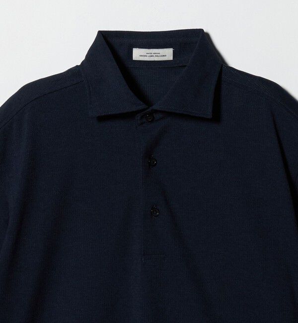 UNITED ARROWS green label relaxing「プライムフレックス ドット メッシュ カッタウェイ ビズポロ ポロシャツ -ストレッチ・吸水速乾・通気性-」|ポロシャツ|