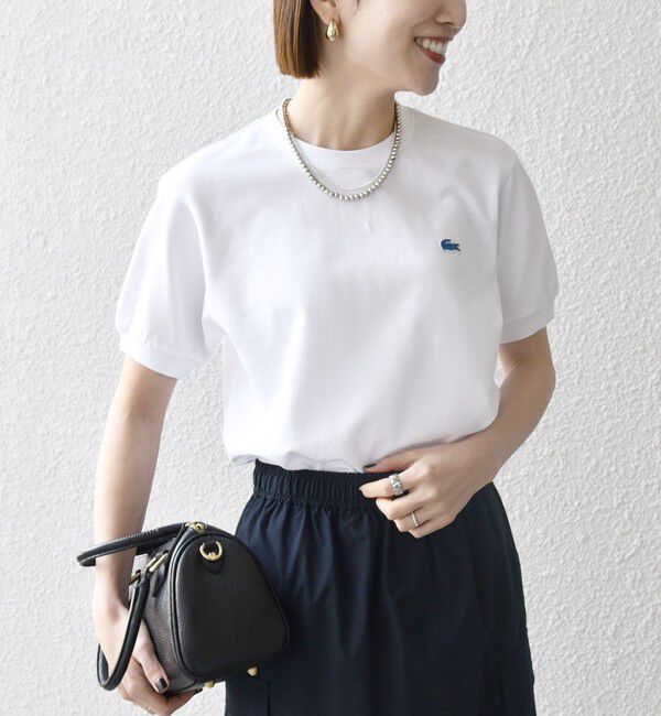 SHIPS any「【SHIPS any別注】LACOSTE:〈洗濯機可能〉PIQUE クルーネック Tシャツ 26SS」|Tシャツ・カットソー|