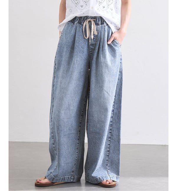 JOURNAL STANDARD「《WEB限定追加3》イージーデニムワイドパンツ」|デニム|ブルー A