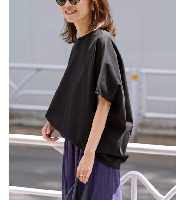 FRAMeWORK「≪一部カラーWEB限定 / 追加≫スムースコクーンプルオーバー」|Tシャツ・カットソー|ブラック