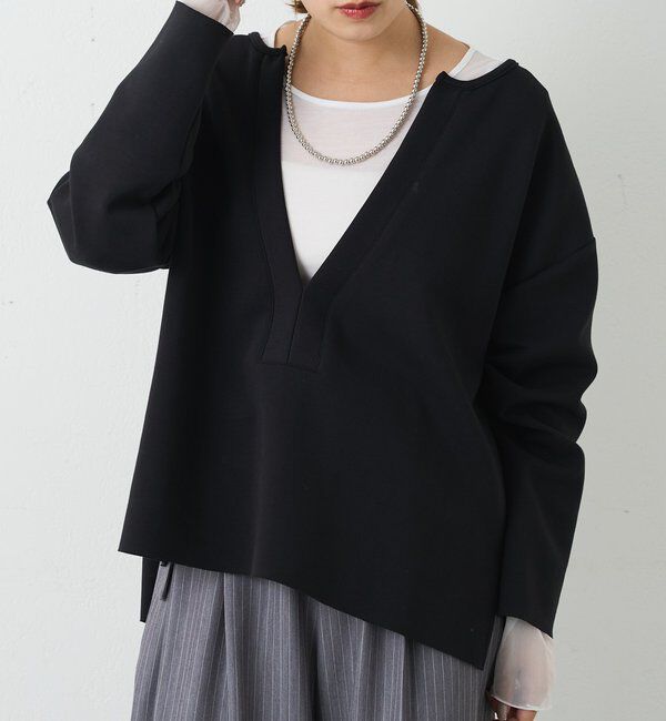 「袖シアーカットソー」|Tシャツ・カットソー|