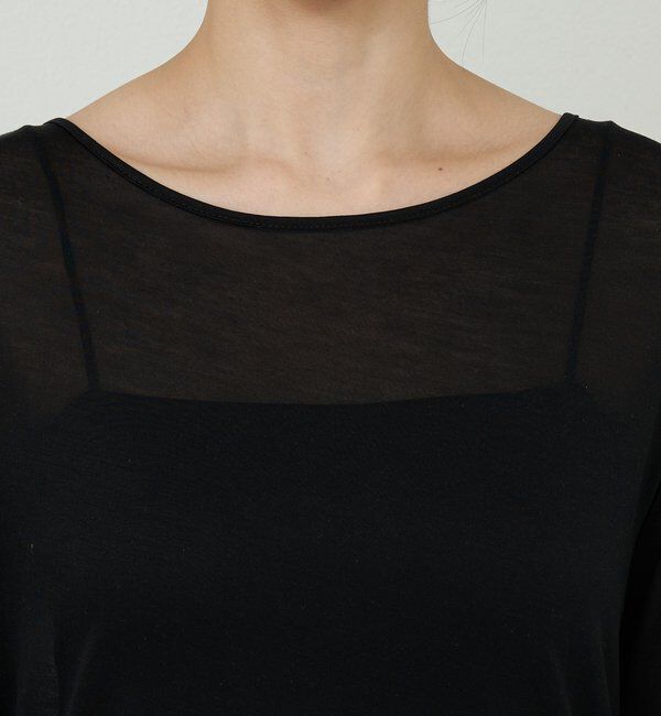  「袖シアーカットソー」|Tシャツ・カットソー|